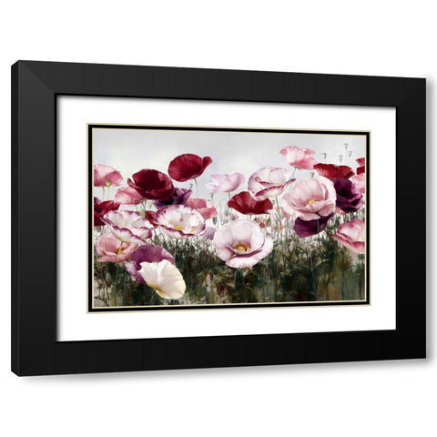 Royal Poppy Black Modern Wood Framed Art Print with Double Matting by Levashov, Igor