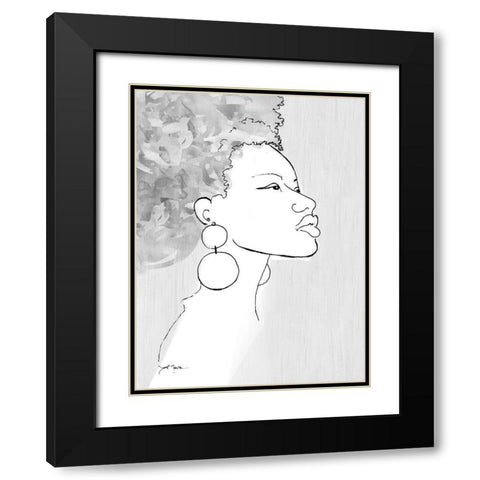 Born This Way Black Modern Wood Framed Art Print with Double Matting by Tava Studios