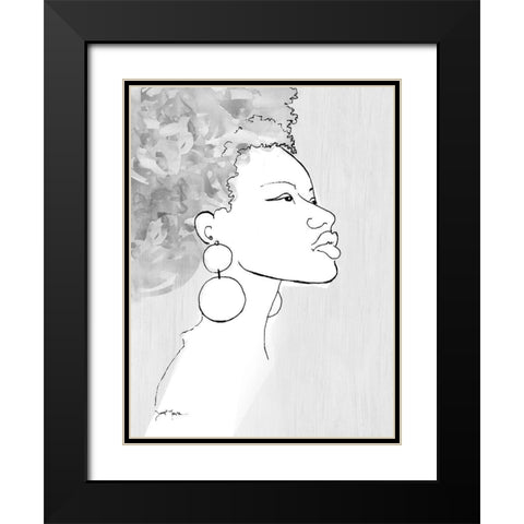 Born This Way Black Modern Wood Framed Art Print with Double Matting by Tava Studios