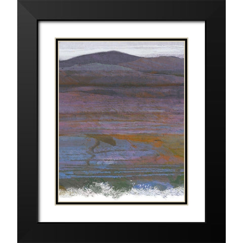 Majestic Mountains II Black Modern Wood Framed Art Print with Double Matting by Jill, Susan