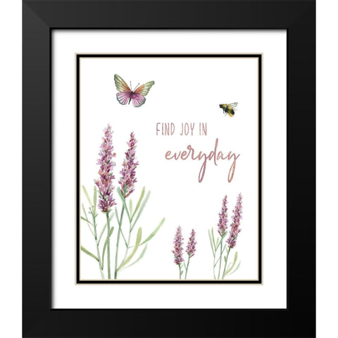 Find Joy Black Modern Wood Framed Art Print with Double Matting by Robinson, Carol