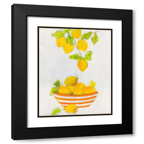 Lemonlicious Black Modern Wood Framed Art Print with Double Matting by Swatland, Sally