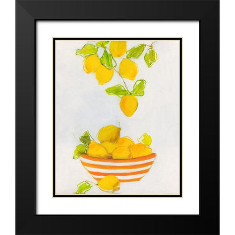 Lemonlicious Black Modern Wood Framed Art Print with Double Matting by Swatland, Sally