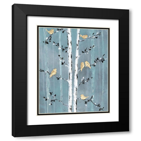 Sound of Spring Black Modern Wood Framed Art Print with Double Matting by Tava Studios