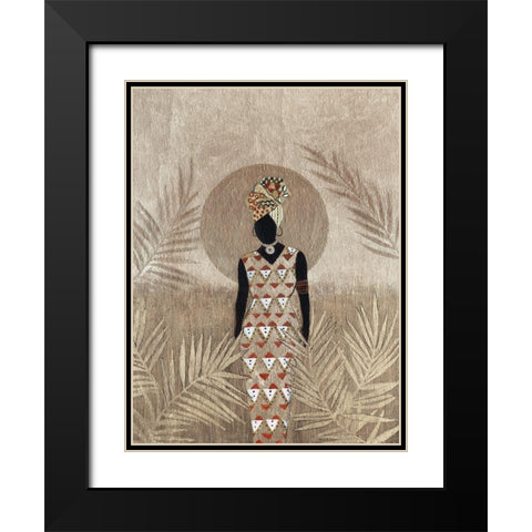 Luna Beauty I Black Modern Wood Framed Art Print with Double Matting by Tava Studios