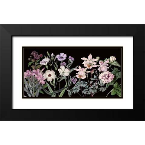 Garden Array Black Modern Wood Framed Art Print with Double Matting by Jill, Susan