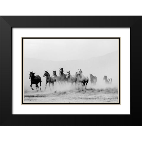 Tooele County Black Modern Wood Framed Art Print with Double Matting by Jaynes, William D.