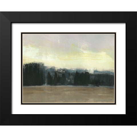 Mountain Frost Black Modern Wood Framed Art Print with Double Matting by Jill, Susan