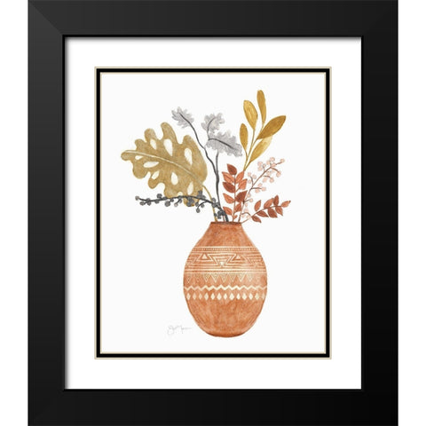 Sunset Meadow Picks II Black Modern Wood Framed Art Print with Double Matting by Tava Studios