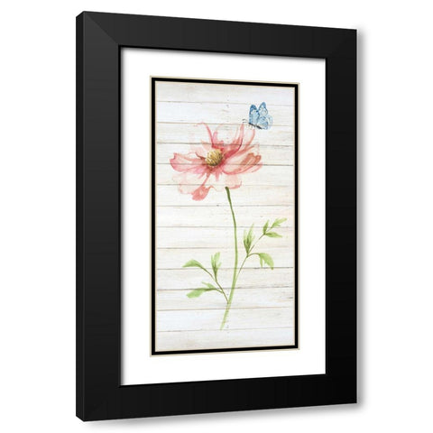 Soft Botanical II Black Modern Wood Framed Art Print with Double Matting by Nan