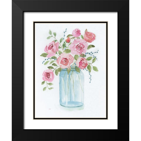 Adorable I Black Modern Wood Framed Art Print with Double Matting by Nan