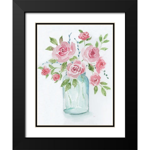 Adorable II Black Modern Wood Framed Art Print with Double Matting by Nan