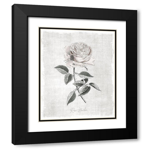 Vintage Botanical I Black Modern Wood Framed Art Print with Double Matting by Carpentieri, Natalie