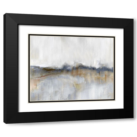 Autumnal Tide Black Modern Wood Framed Art Print with Double Matting by Nan