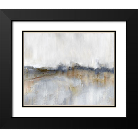 Autumnal Tide Black Modern Wood Framed Art Print with Double Matting by Nan