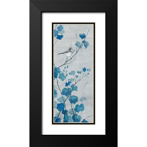 Blue Spring Song I Black Modern Wood Framed Art Print with Double Matting by Tava Studios