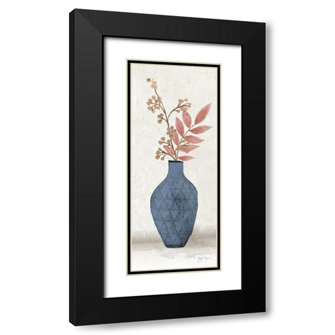 Blush Meadow Picks I Black Modern Wood Framed Art Print with Double Matting by Tava Studios