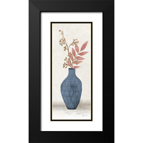 Blush Meadow Picks I Black Modern Wood Framed Art Print with Double Matting by Tava Studios