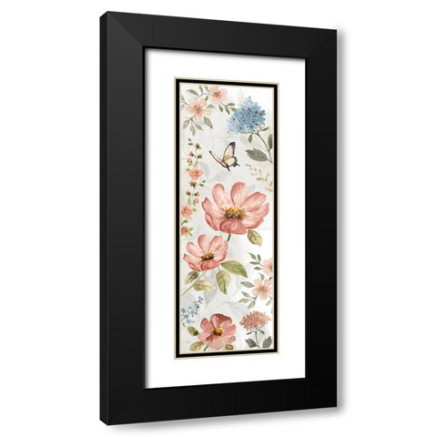 Summertime II Black Modern Wood Framed Art Print with Double Matting by Nan