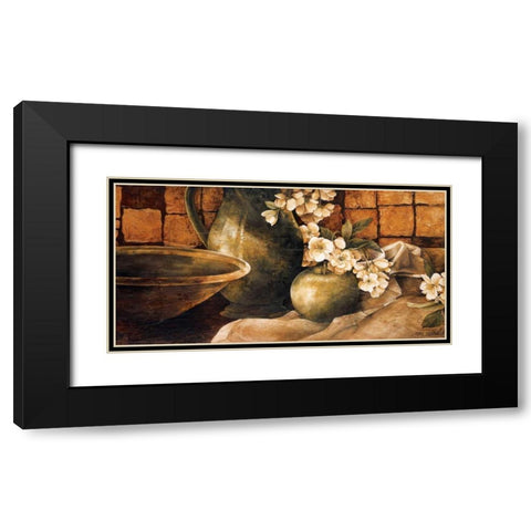 Tiled Still Life I Black Modern Wood Framed Art Print with Double Matting by Thompson, Linda
