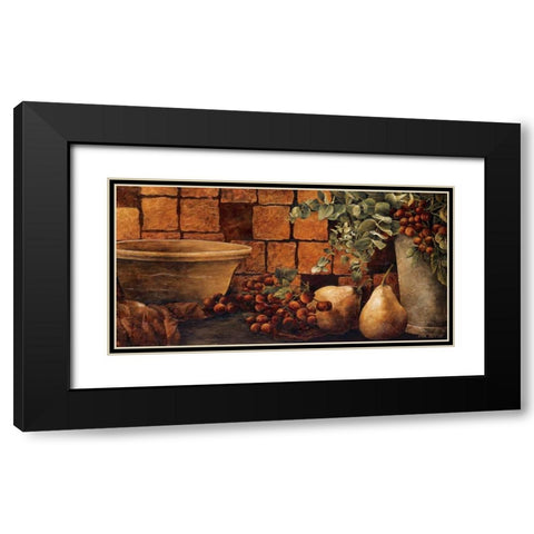 Tiled Still Life II Black Modern Wood Framed Art Print with Double Matting by Thompson, Linda