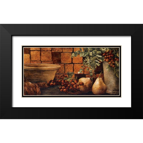 Tiled Still Life II Black Modern Wood Framed Art Print with Double Matting by Thompson, Linda