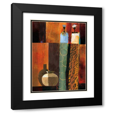 Harmony I Black Modern Wood Framed Art Print with Double Matting by Mallett, Keith