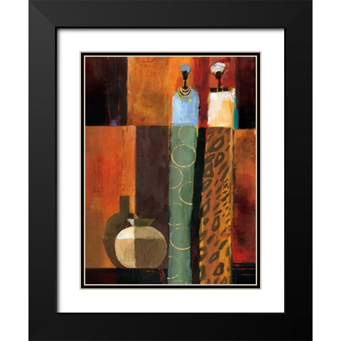 Harmony I Black Modern Wood Framed Art Print with Double Matting by Mallett, Keith