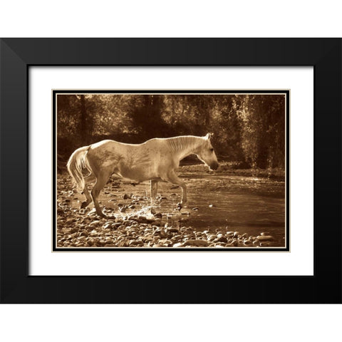 The Crossing Black Modern Wood Framed Art Print with Double Matting by Caro, Wendy