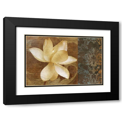 Lettre DAmour I Black Modern Wood Framed Art Print with Double Matting by Mallett, Keith
