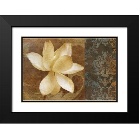 Lettre DAmour I Black Modern Wood Framed Art Print with Double Matting by Mallett, Keith