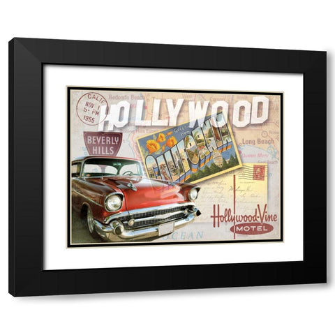 Road Trip I Black Modern Wood Framed Art Print with Double Matting by Mallett, Keith