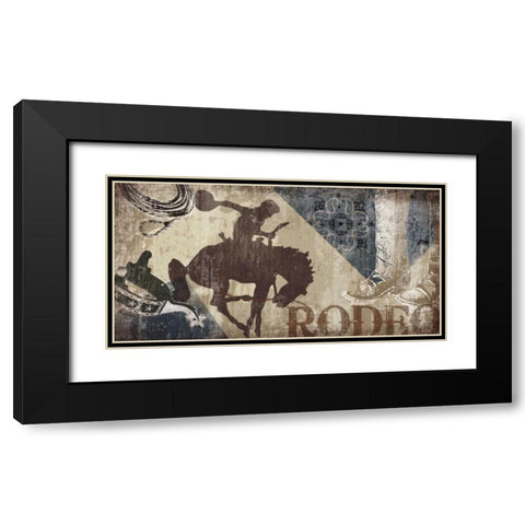 Saddle Up II Black Modern Wood Framed Art Print with Double Matting by Venter, Tandi