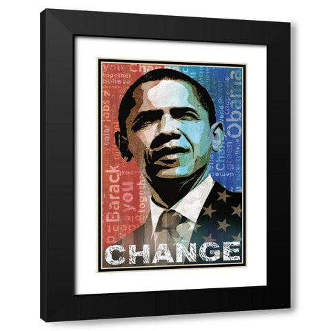 Change Black Modern Wood Framed Art Print with Double Matting by Mallett, Keith