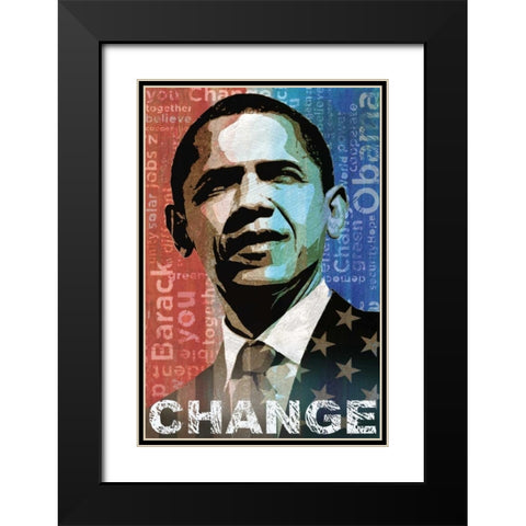 Change Black Modern Wood Framed Art Print with Double Matting by Mallett, Keith