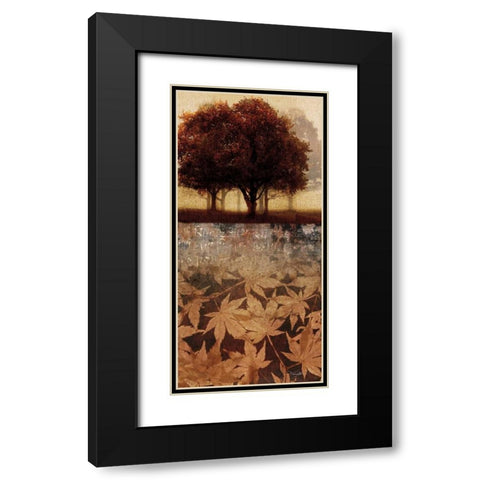 Minuet I Black Modern Wood Framed Art Print with Double Matting by Mallett, Keith