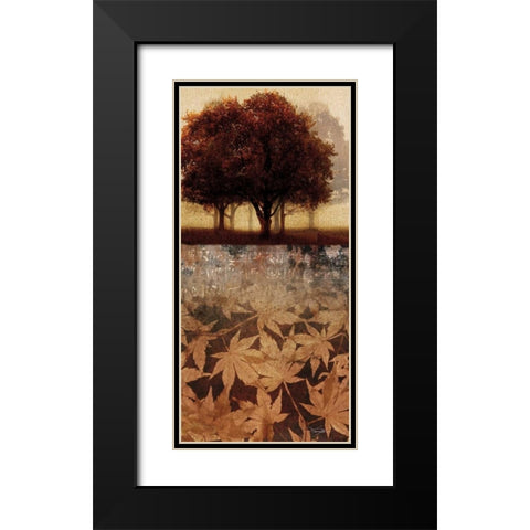 Minuet I Black Modern Wood Framed Art Print with Double Matting by Mallett, Keith