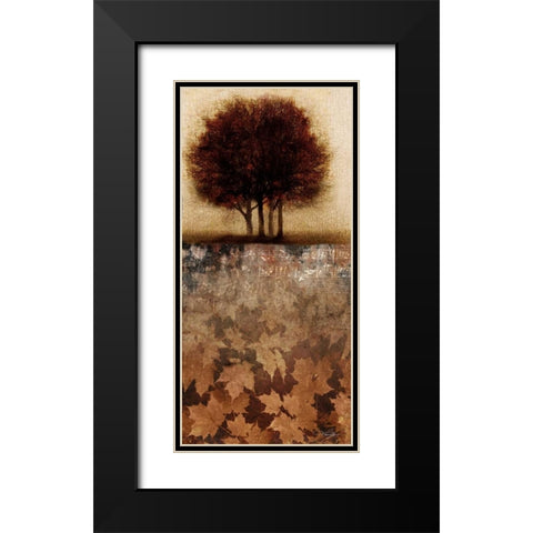 Minuet II Black Modern Wood Framed Art Print with Double Matting by Mallett, Keith