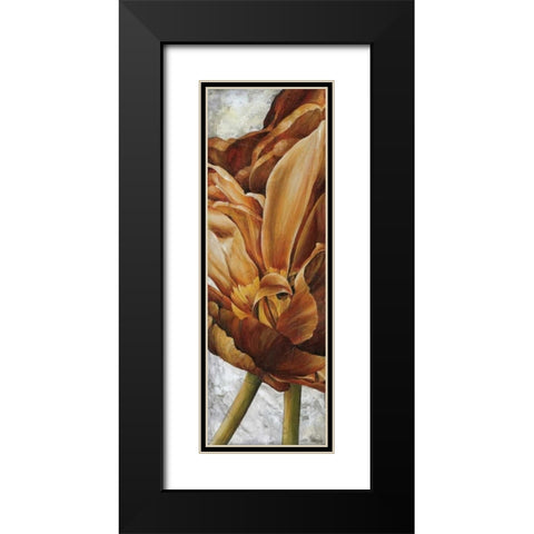 Single Appeal II Black Modern Wood Framed Art Print with Double Matting by Thompson, Linda
