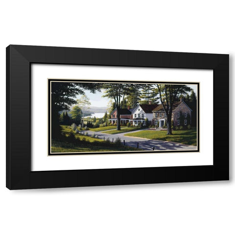 Cul-de-sac Black Modern Wood Framed Art Print with Double Matting by Saunders, Bill