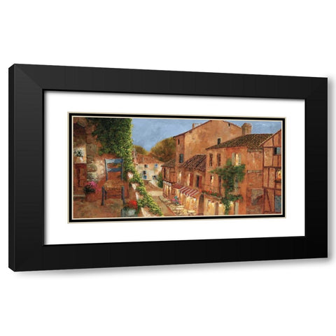 My Balcony Black Modern Wood Framed Art Print with Double Matting by Archambault, Gilles