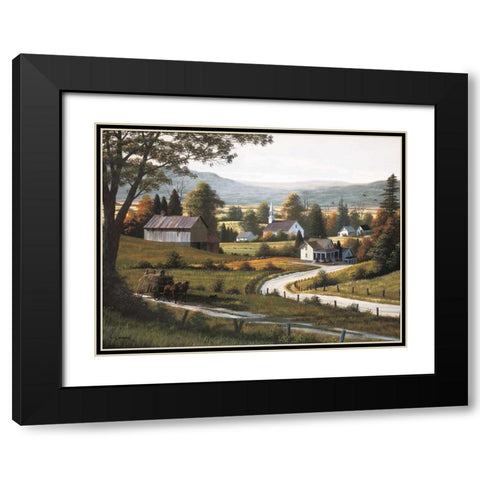 Childhood Memories Black Modern Wood Framed Art Print with Double Matting by Saunders, Bill