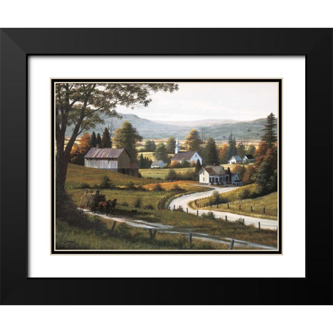 Childhood Memories Black Modern Wood Framed Art Print with Double Matting by Saunders, Bill