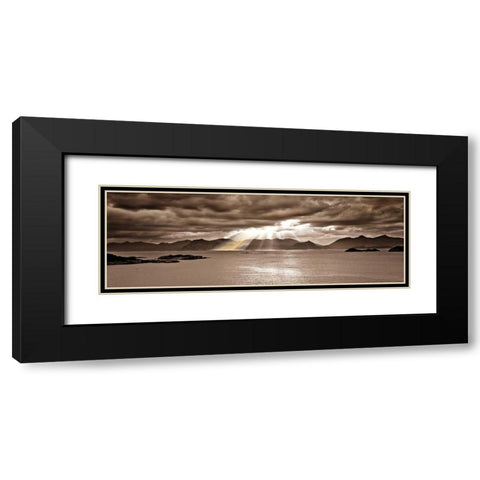 Divinity Black Modern Wood Framed Art Print with Double Matting by Frank, Assaf