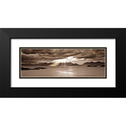 Divinity Black Modern Wood Framed Art Print with Double Matting by Frank, Assaf