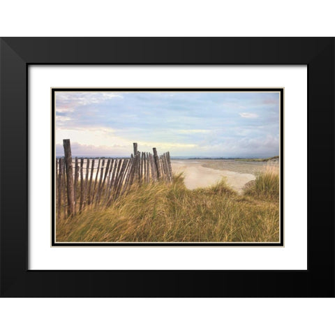 West Wittering Beach Black Modern Wood Framed Art Print with Double Matting by Frank, Assaf