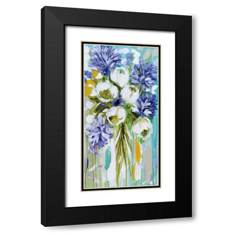Summer Glow Black Modern Wood Framed Art Print with Double Matting by Brooks, Amanda J.