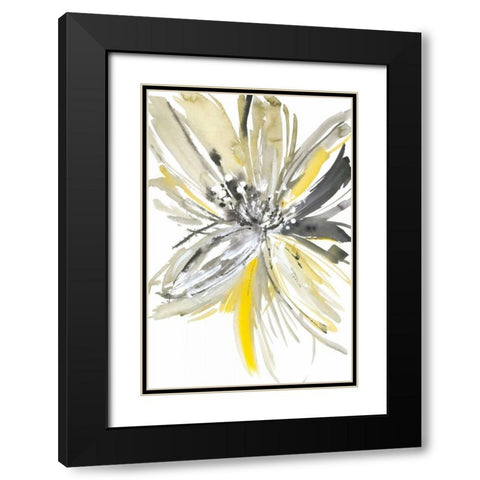 A Sunny Bloom Black Modern Wood Framed Art Print with Double Matting by Meyers, Rebecca