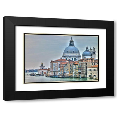 Venice Lately Black Modern Wood Framed Art Print with Double Matting by Frank, Assaf