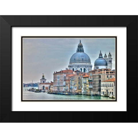 Venice Lately Black Modern Wood Framed Art Print with Double Matting by Frank, Assaf